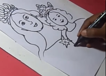 Kako nacrtati Mariju s djetetom – video upute