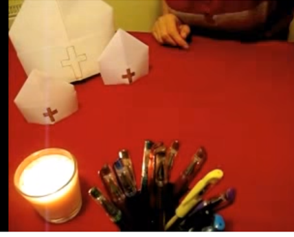 Kapa svetog Nikole – origami – video zapis